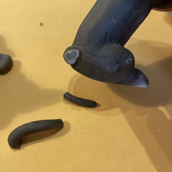 3 Vintage MSR Imports Dachshund Weiner Dog 4" Porcelain Ceramic Figurines - Picture 4 of 8